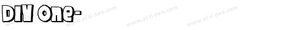 DIY One字体转换